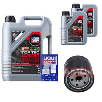 KAMOKA Ölfilter 7 L Liqui Moly Top Tec 4300 5W-30 für Hyundai i30 FD 1.4
