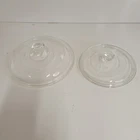 VTG Pyrex Corning Ware P-83-C & 408 Glass Lid No Chips Or Cracks Lot