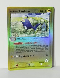 Team Aqua's Lanturn 28/95 Reverse Holo EX Team Magma vs Team Aqua