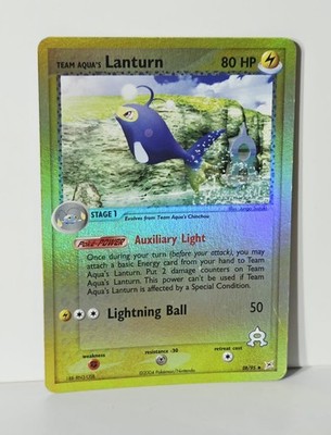 Team Aqua's Lanturn 28/95 Reverse Holo EX Team Magma vs Team Aqua Pokemon LP