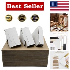 48 Pack Adjustable Cardboard Corner Protectors, Fits 1", 1.5" and 2.1" Frames...