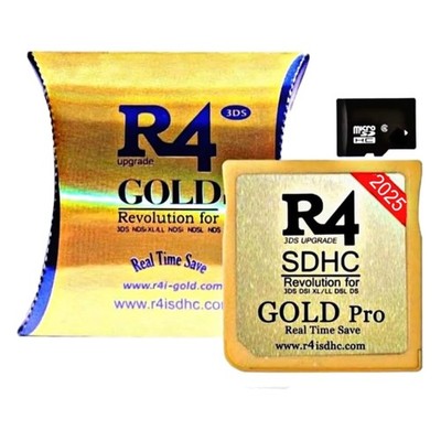 Nintendo 3DS/DSi/2DS Compatible R4 SDHC Gold Pro Bundle]-]