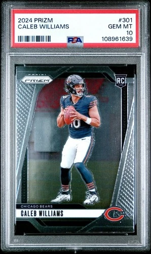 Caleb Williams 2024 Panini Prizm Rookie Perfect PSA 10 Gem Mint RC