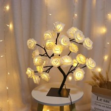 LED  Rose Tree Lamp Night Light Romantic Flower Table Lamp Home Decor Gift