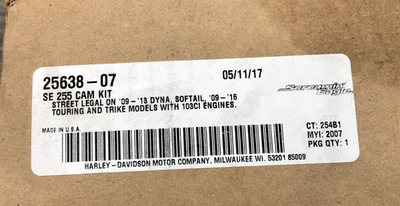 Harley-Davidson Screamin' Eagle 09-13 Performance Cams- SE-255 P/N
