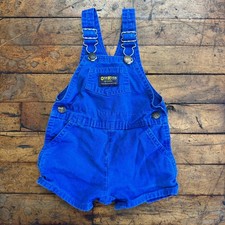 Vintage OshKosh B  gosh Blue Vestbak Overalls Short 18 Months Made In USA