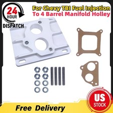 For Chevy Intake Manifold Adapter Tbi Fuel Injection To 4barrel Manifold Holley