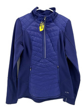 NWT Champion Venture Jacket Purple Duo Dry Zip Reflective Athleisure Women M