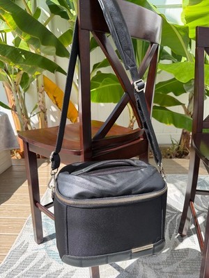 Case Vanity Train Ted Baker London Black Gold Hardside Trolley Strap Cosmetic
