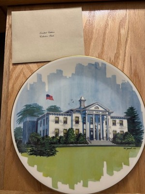 RARE Pickard China 1983 Elmhurst Collection Public Library 1868 LIMITED EDITION