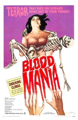 Blood Mania 01 Filmposter Kunstdruck Retro Sammlung Lounge Statement Cinemati