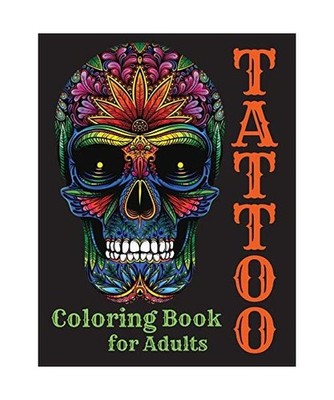 Tattoo Coloring Book for Adults, V. P. Publications