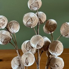 Champagne Velvet Rose Bud Floral Picks Stems Tan Decorative Spray 13 Inch 3pc