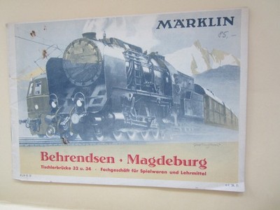 1938 Marklin Catalogue Ref RLN 8. 38 KK 38. D