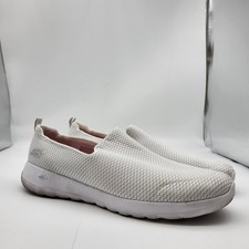Skechers Womens 13 Go Walk Joy-Sensational Day White slip on Sneakers Vegan
