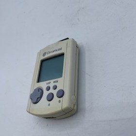 Official Sega Dreamcast VMU Visual Memory Unit White/UVDamage Tested Working