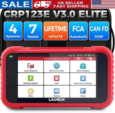 2026 LAUNCH CRP123E V3.0 OBD2 Scanner Diagnostic Tool ABS SRS Engine Code Reader