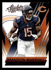 Brandon Marshall 2014 Panini Absolute #67 Chicago Bears DIE CUT CARD