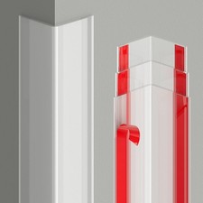 Clear Corner Guards for Walls,4PCS Plastic Wall Corner Protector for Prevent ...