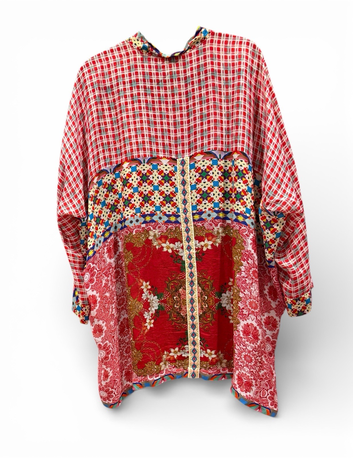 JOHNNY WAS Dolce Patchwork Patterned Kimono XL - image 4