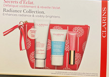 CLARINS Beauty Flash Balm Brightens, Tightens 50ml/1.7oz Fresh Scrub 0.4 Oz NIB