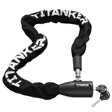 Titanker Bike Chain Lock, Security Anti-Theft Bike Lock Chain Bicycle Chain L...