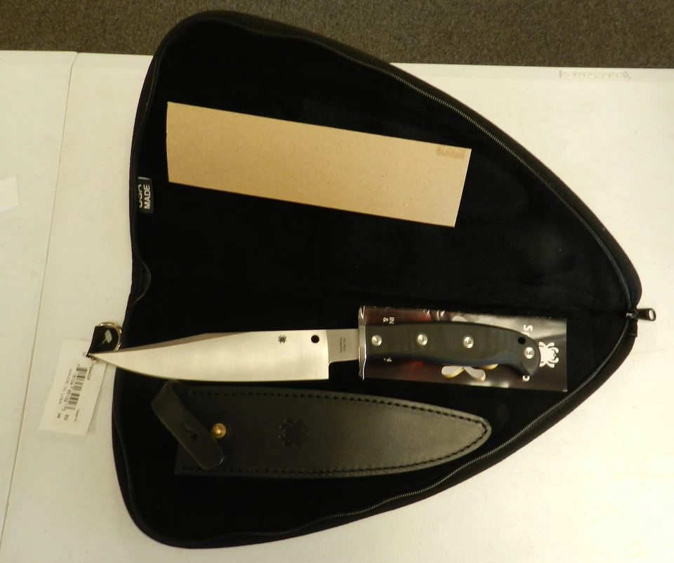 Discontinued Spyderco Respect Bowie Fixed Blade Knife FB44GP CPM154 Blade G10 - Image 2 of 4