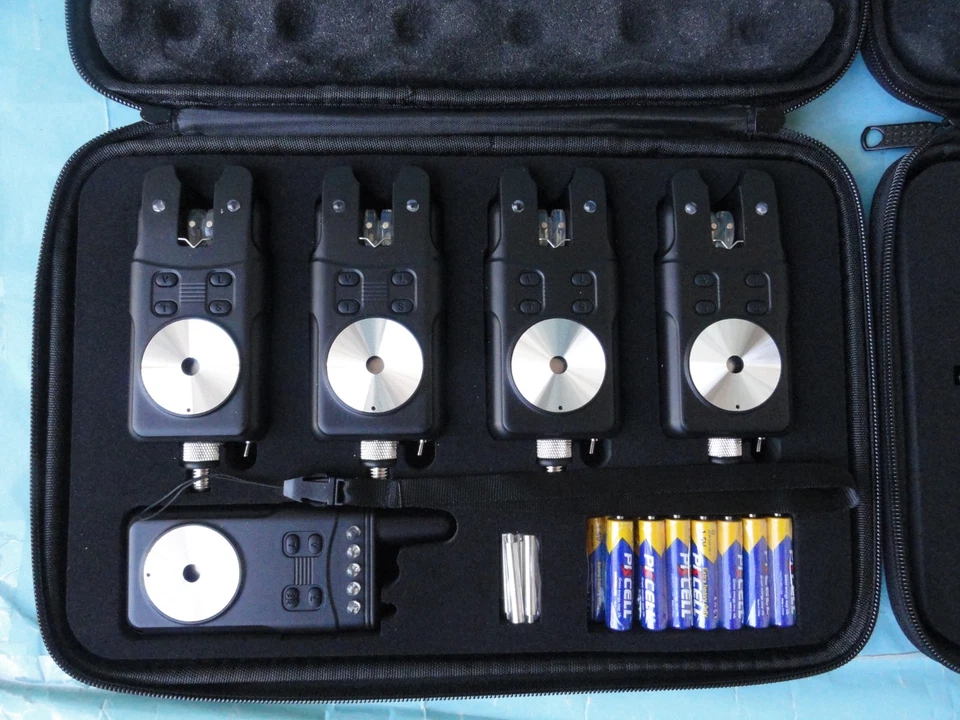 LED Electrónico Pesca Carpa 4+1 Alarma Mordedura + Mordedura Wobbler con Estuche Indicador Foto 2 de 4