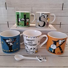 Weekend limited price discount Snoopy initial mug set coffee cup spoon
