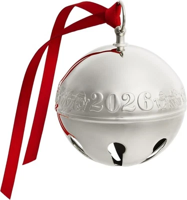 Wallace Annual Silver Plated 2026 Sleigh Bell Ornament 56th. Anniversary Edition - Image 1 of 4