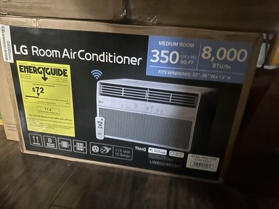 LG 8,000 BTU Window AC 115V Wi Fi ThinQ R32 350 sq ft  LW8024RSMY PICK UP IN NYC