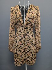BNWT Nasty Gal "Nothin' Bud Love" Chiffon Floral Mini Dress – Size UK 8
