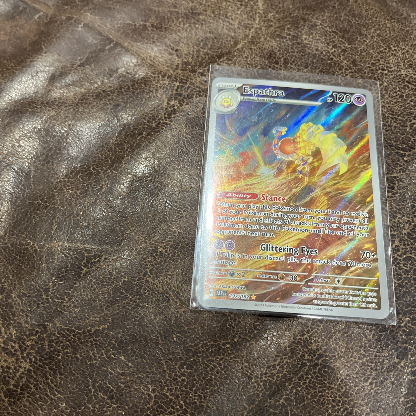 Espathra Illustration Rare SV04: Paradox Rift 197/182 NM