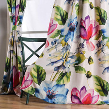 Stylish Living Elegant Abstract Colorful Curtains Printed,Multicoloured Curtains