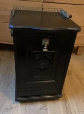 ANTIQUE ARTS AND CRAFTS GOTHIC STYLE PURDONIUM COAL BOX ORIGINAL CONDITION