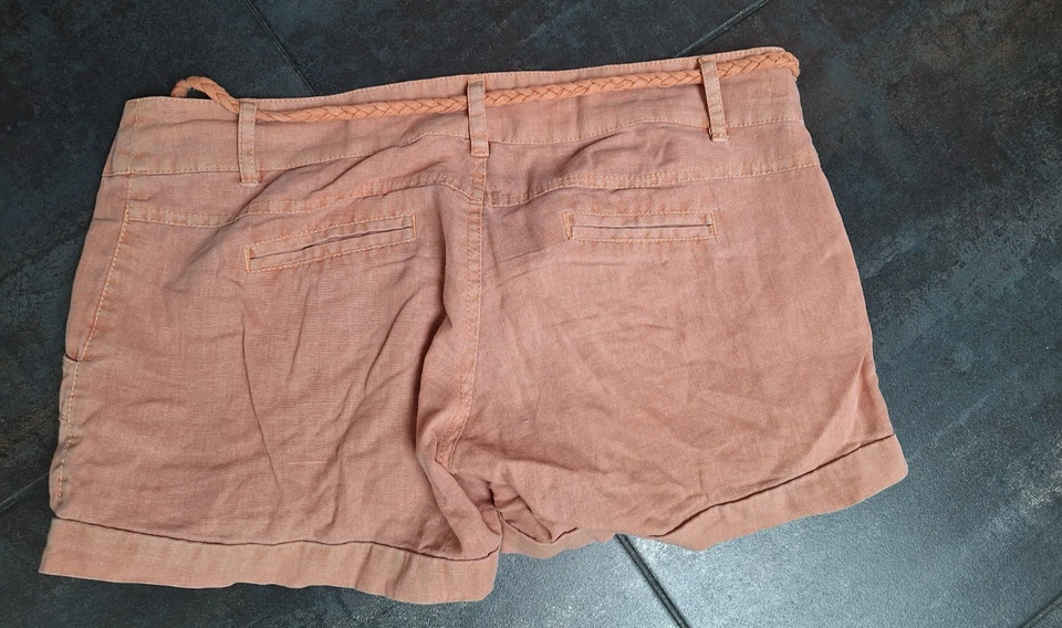 Leinen Shorts/ kurze Hose von Blend, Gr. 36, Farbe: Terra - Bild 3 von 3