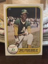 1981 Fleer - Rickey Henderson #351