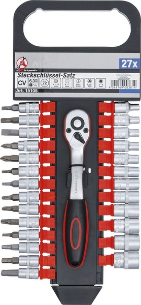 "Bgs 15105 SteckschlüSsel-Satz | Antrieb 6,3 Mm (1/4\") | SW 4 - 13 Mm | 27-Tlg."-image