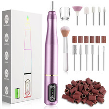 Cordless Nail Drill Electric Nail File Kit, Rechargeable Efile Set, Portable Acr