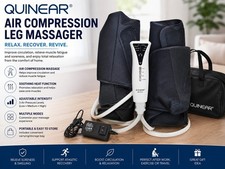 QUINEAR Air Compression Leg Massager with Heat Excellent Condition