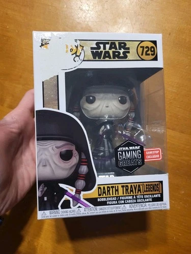 Funko Pop Star Wars DARTH TRAYA LEGENDS #729 Bobblehead GAMESTOP EXCLUSIVE READ