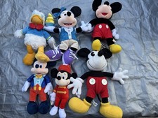 Disney Mickie Donald And Minnie Plushes Lot Of 6