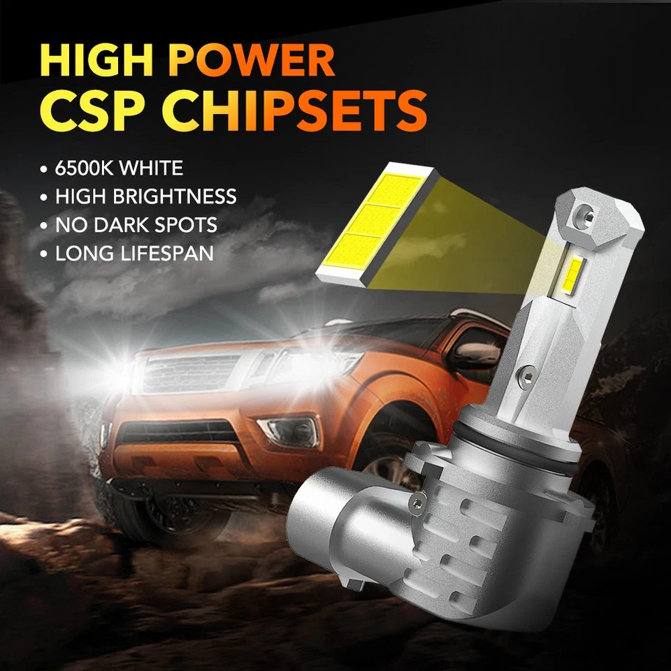 9005 HB3 LED Headlight Super Bright Bulbs White 6500K 360000LM High/Low Beam Kit - Image 2 of 4