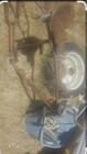 Vintage motorcycle frame and seat