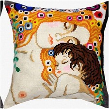 Eternal Elegance: Gustav Klimt's Three Ages of Woman. Cross-Stitch Kit. Luxuriou