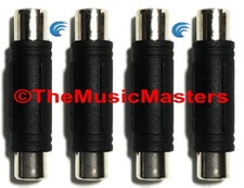 4X RCA Cable Splice Couplers Connectors Double Female Audio Jack Adapter VWLTW