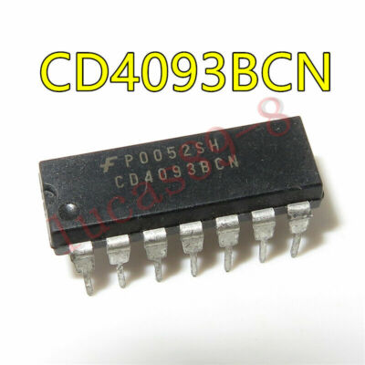 10PCS CD4093BCN PDIP-14 Logic Gates Qd 2-Inp NAND Sc Trg