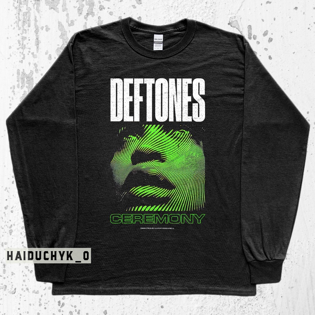 DEFTONES CEREMONY Unisex Cotton Long Sleeve Black Shirt