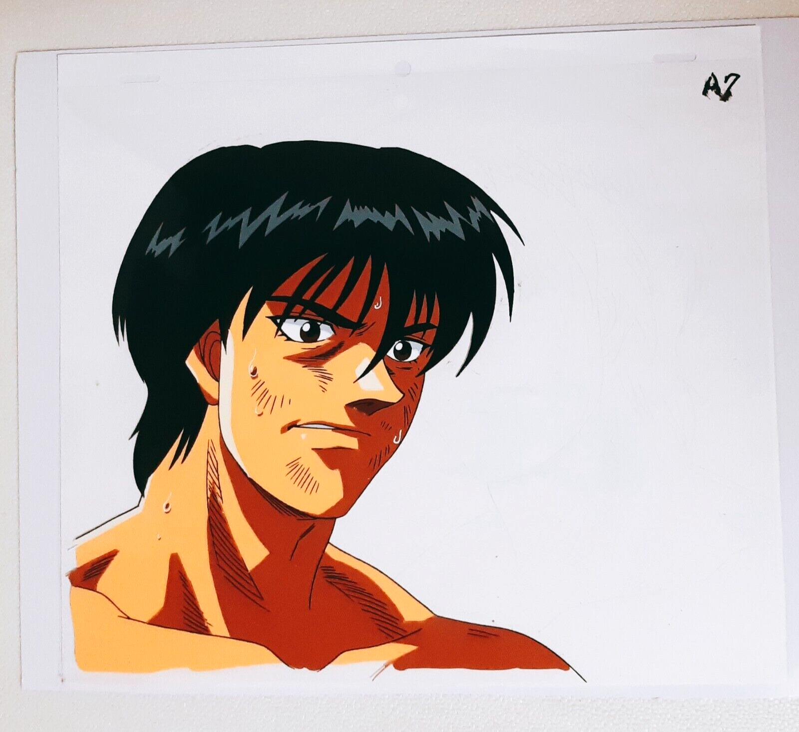 Hajime no Ippo - Miyata and his father - 1-layer Production Cel w/ Pri -  Timeless Cel Gallery