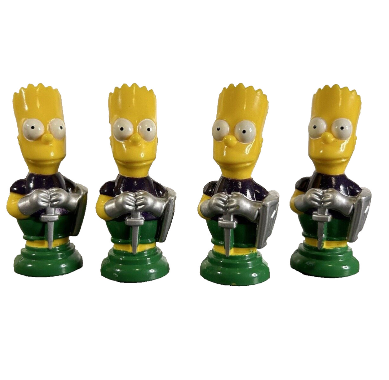 The Simpsons 3D Chess Set Replacement Pieces Figure 4x Bart Pawns 2.5” Vintage
